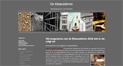 Desktop Screenshot of kleiacademie.nl