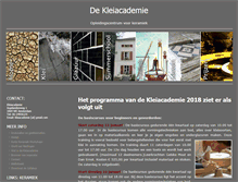 Tablet Screenshot of kleiacademie.nl